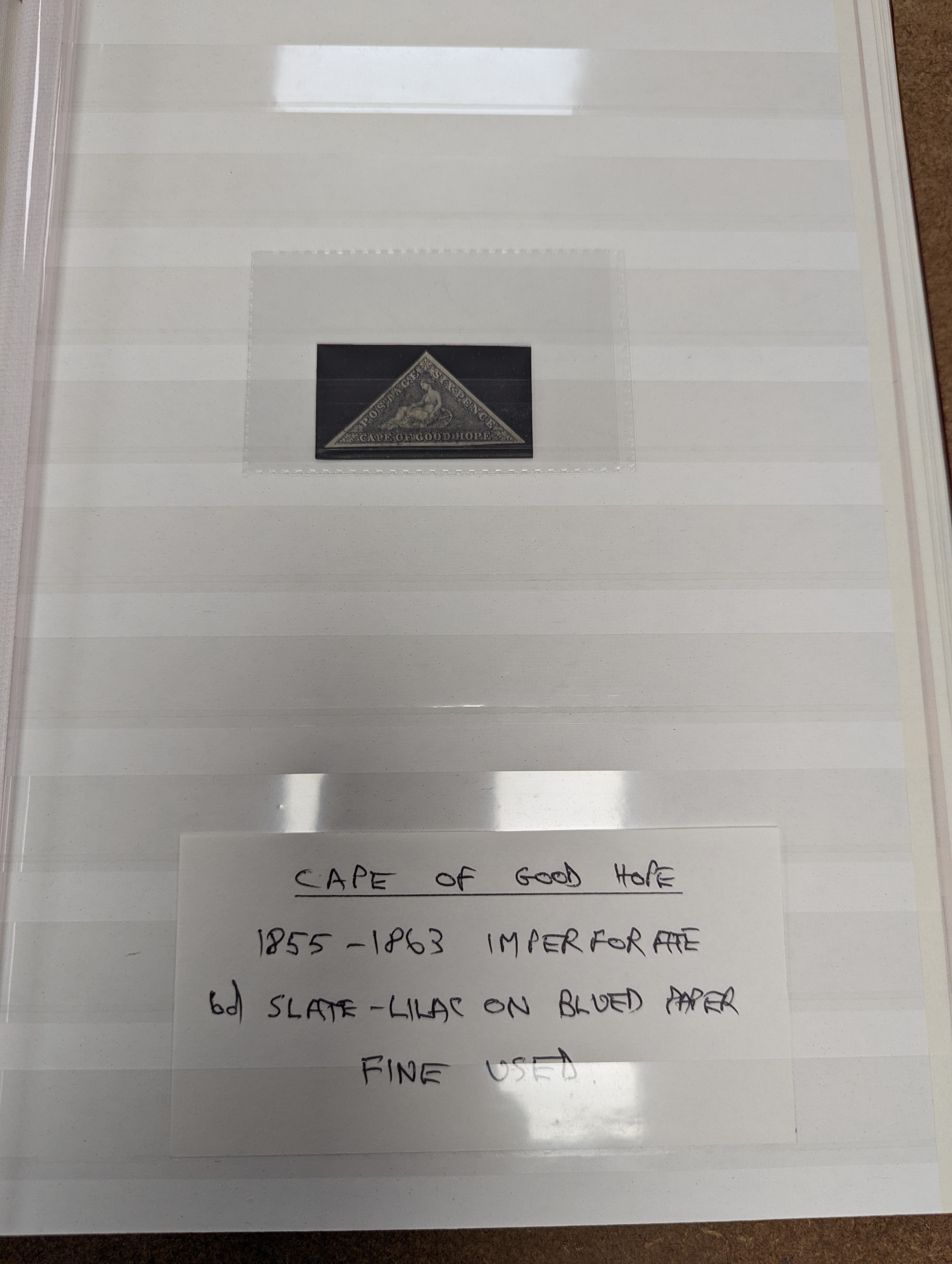 Cape of Good Hope - fine collection in 2 albums and stock book from 1853 1d used pair, 4d block of three used (and certificate), 1859 1sh dark green mint pair, 1861 1d woodblock used (sg 13a), 1863-64 1d, 4d and 6d mint
